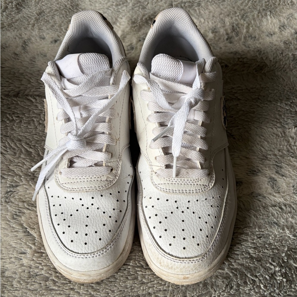 Nike White and Leopard Print Sneakers - Picture 4 of 5